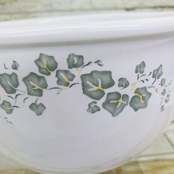 Corelle Coordinates CALLAWAY Green Ivy Stoneware 1.5Qt Tab Handle Casserole Dish - Picture 10 of 13